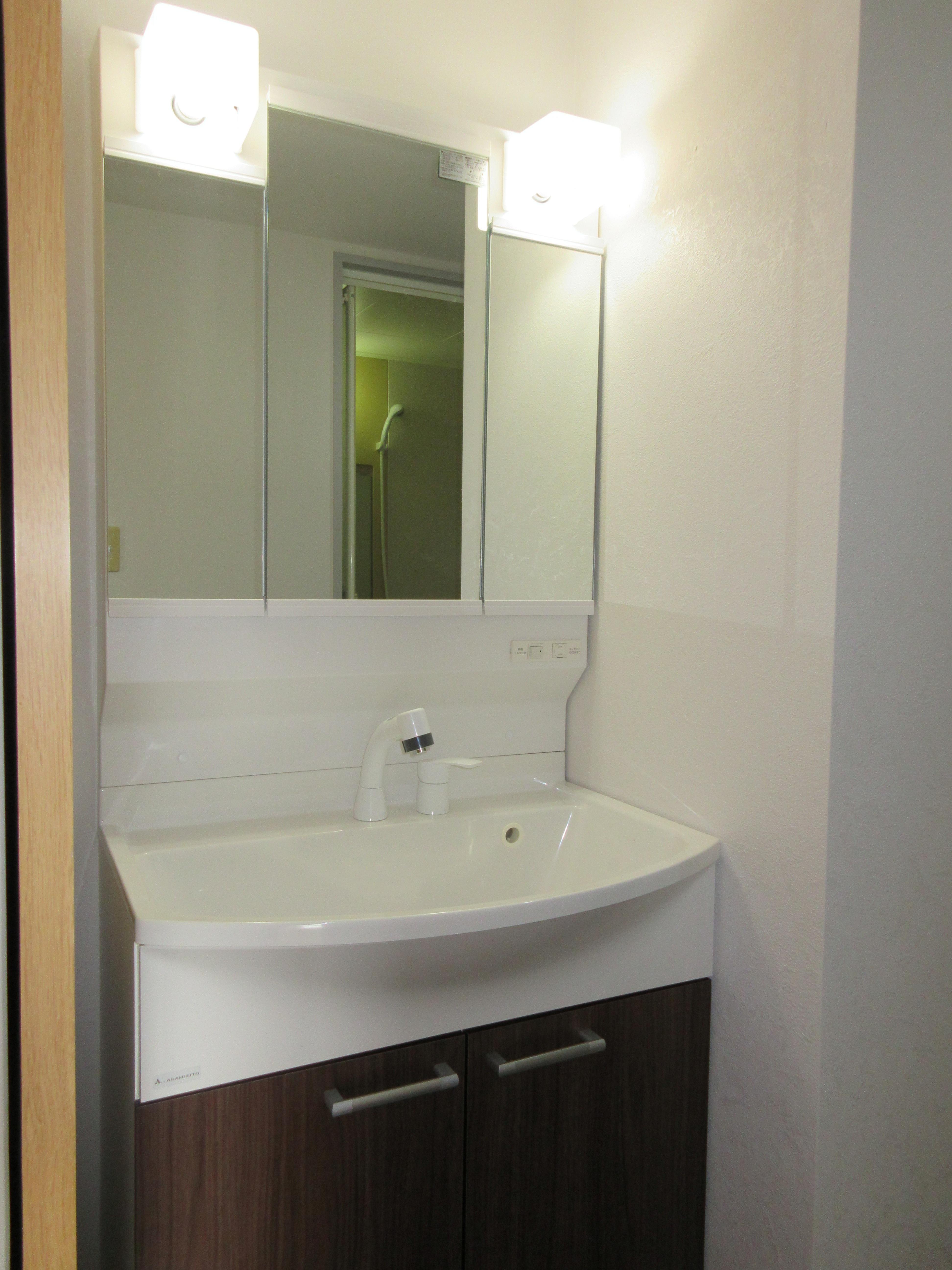 洗面化粧台 新品交換 洗面化粧台 新品交換